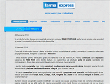 Tablet Screenshot of farmaexpress.ro